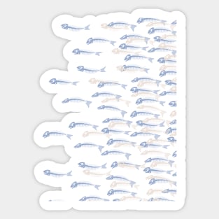Anatomy Of A Fish - the whole school Sticker